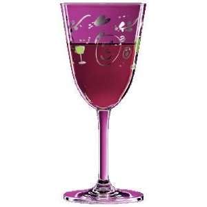  Wine Glass, Wine, Party, Silver Embossed, Elegant, Designer Red Wine 