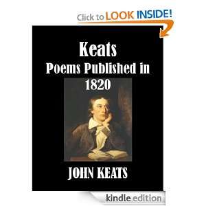 Keats Poems Published in 1820 John Keats  Kindle Store