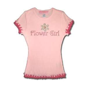  Lettuce Edge Flower Girl Bling Tee Shirt. Style NH04FGF 