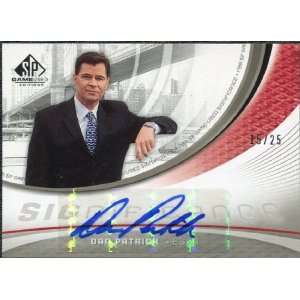   Used SIGnificance #DP Dan Patrick Autograph /25 Sports Collectibles