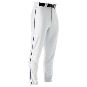   Elastic Bottom Baseball Pants WHITE/NAVY (WHN) A2XL