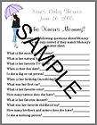 Personalized WHO KNOWS DADDY Baby Shower Game  