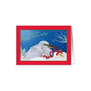  Christmas Card for Nephew with Great Egret Card Health 