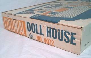 1950s MARX NO. 4072 COLONIAL DOLL HOUSE PLAY SET   MIB & STILL SEALED 