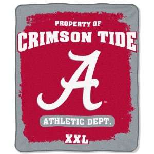  NCAA Alabama Crimson Tide 50 Inch by 60 Inch Micro Plush 