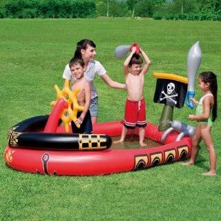 Bestway   Pirate Ship Play Pool & Super Sprayer Cannon