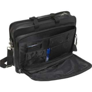 TARGUS 17 INCH LEATHER LAPTOP BAG WITH REMOVABLE MESH POUCH SPACIOUS 