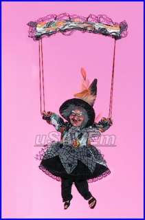 Windy Animated Lighted Set of 3 Witch Dolls  