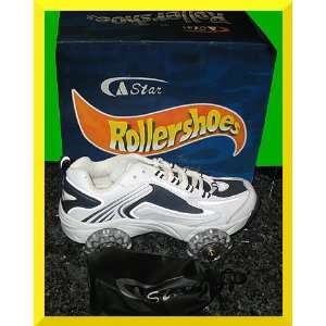   Wheely Roller Shoes Skates White Boys 5.5 Ladies 7 