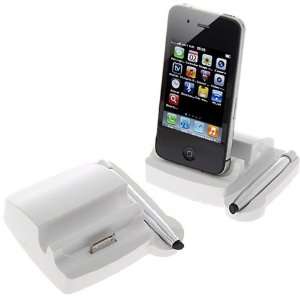   with Stylus Released for iPhone 4/4S /iPad 2  White 