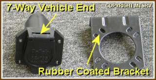   Vehicle Plug w/ Rubber Coated Mounting Bracket Brand New RV Trailer