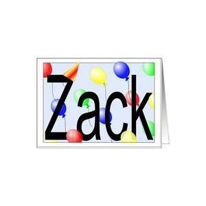  Zacks Birthday Invitation, Party Balloonss Card Toys 