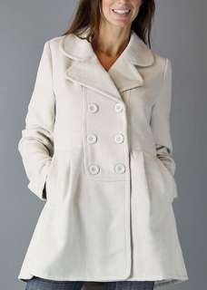 NWT Ivory / Winter White Peacoat from Moon Collection  