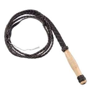  Leather Bull Whip Swivel Handle 10 Foot Size Sports 