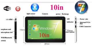10Win7 tablet P100 Intel Atom N570 dual core Wifi 3G 1.66Ghz 2G 32G 