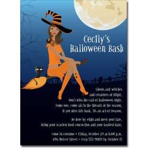   Invitations (Witch in Flight African American)
