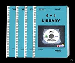 TEKTRONIX 495 COMPLETE PAPER MANUALS LIBRARY 4 + 1  