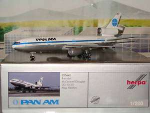 Herpa Wings 200 Pan Am DC 10  30 N84NA 1/200 **Free S&H**  