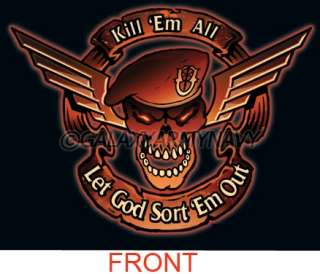 Black   KILL EM ALL LET GOD SORT EM OUT Marines T Shirt