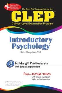   CLEP Introductory Psychology by Don J. Sharpsteen 