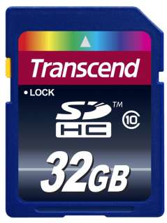 Transcend 32 GB Class 10 SD SDHC Memory Card   50 Pack  