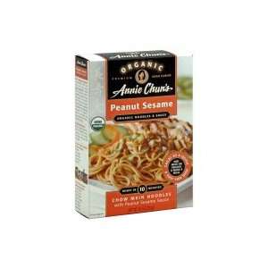Annie Chuns Organic Noodles & Sauce, Peanut Sesame, 8.2 oz, (pack of 