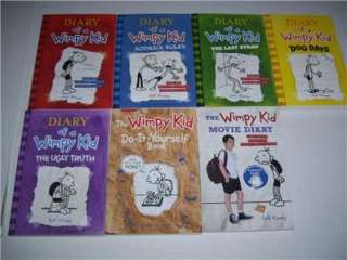 New Diary of a Wimpy Kid Book Lot Jeff Kinney 7 Books  