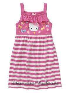 HELLO KITTY Jersey DRESS Size 4 5 6 6X 7 8 10 12 14 16 Outfit Skirt 