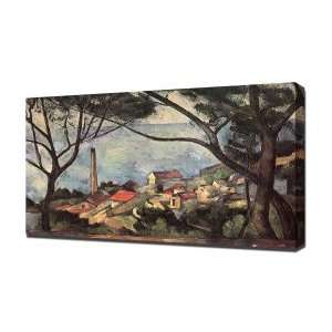  Cezanne Sea LEstaque   Canvas Art   Framed Size 32x48 
