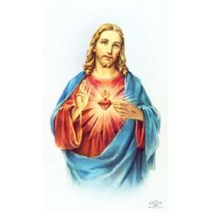  Sacred Heart of Jesus Custom Prayer Card Toys & Games