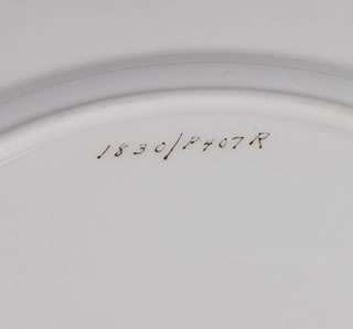 Set of 4 Lenox Sterling Silver Rimmed Porcelain Plates  