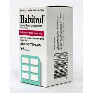 Habitrol Nicotine Gum 4mg MINT 576 pieces 6 boxes  