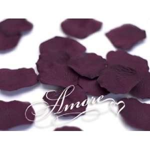  1000 Silk Rose Petals Rave Wine eggplant 
