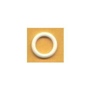   Pieces of Sew on Plastic Rings (White) used for shade, tie backs, etc