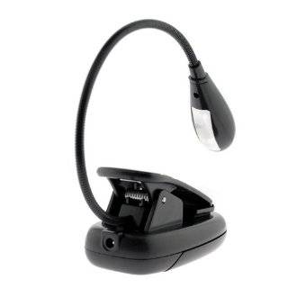 GTMax Black LED Clip On Reading Book Light for Coby Kyros MID7015 
