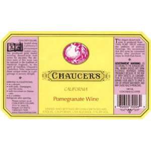  Chaucers Pomegranate Wine NV 750ml Grocery & Gourmet 