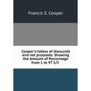  Coopers tables of discounts and net proceeds Showing the 