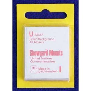  Showgard Pre Cut Clear Stamp Mounts Size U33/27 