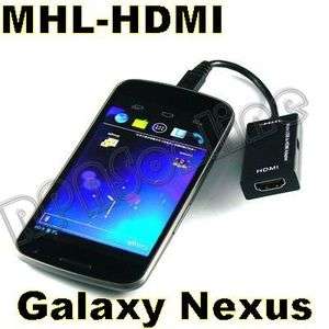 Micro USB to MHL HDMI HDTV Cable adapter for Samsung Galaxy Nexus 