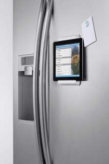 Securely mount your iPad 2 on the fridge so its accessible in the 