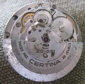 CERTINA movement CAL 25 651  