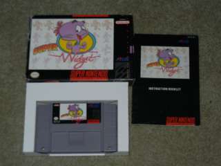 SUPER WIDGET SNES SUPER NINTENDO COMPLETE***  