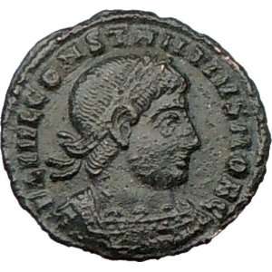 CONSTANTIUS II as Caesar 330AD Authentic Ancient Roman Coin LEGIONS 