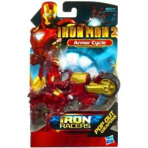  Iron Man 2 Movie Iron Racers Vehicle Armor Cycle Toys 