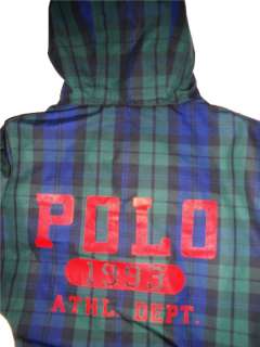 Rare Vintage Ralph Lauren Polo Tartan 1993 Long Jacket Fleece Lined L 