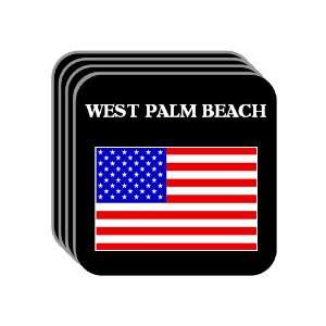  US Flag   West Palm Beach, Florida (FL) Set of 4 Mini 