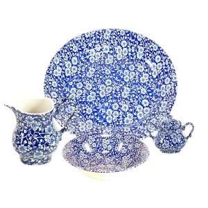 Queens China Blue Calico 5 Piece Complete Set  Kitchen 