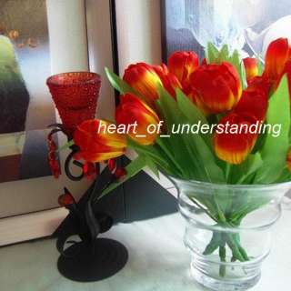 1pc Silk Artificial 9 Tulips Wedding Flowers Stems Home Decoration 