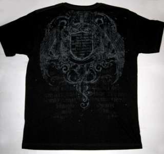 Ferrar Griffin Gothic Graphic Tee Shirt Black Large  