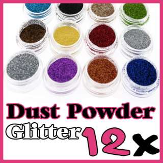   Glitter Micro Dust Powders Cosmetic Makeup Nail Tips DIY Decals  